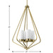 Progress Lighting Elevate Collection 4 Light 75W Medium Base Pendant Fixture (P500305-109)