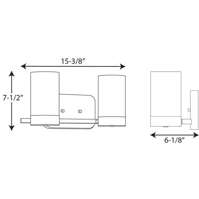 Progress Lighting Elevate Collection Two-Light Bath And Vanity (P300021-031)