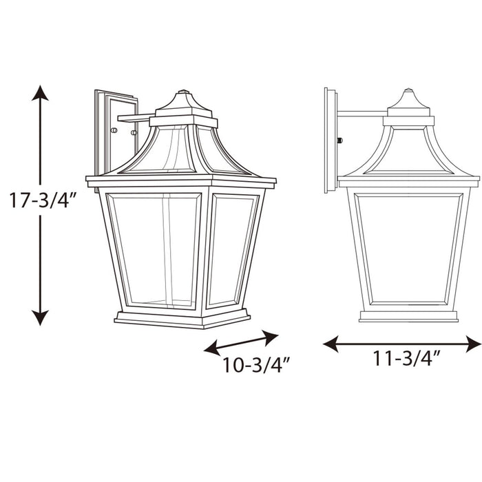 Progress Lighting Endorse Collection One-Light Large Wall Lantern 3000K (P6058-3130K9)
