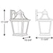 Progress Lighting Endorse Collection One-Light Large Wall Lantern 3000K (P6058-3130K9)