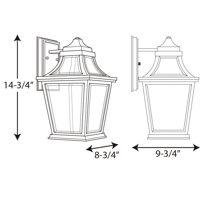 Progress Lighting Endorse Collection One-Light Medium Wall Lantern 3000K (P6057-3130K9)