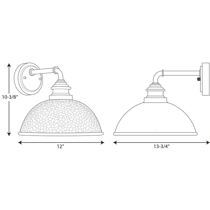 Progress Lighting Englewood Collection One-Light Medium Wall Lantern (P560098-031)