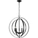 Progress Lighting Equinox Collection Black Five-Light Sphere Pendant (P3841-31)