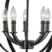 Progress Lighting Equinox Collection Black Five-Light Sphere Pendant (P3841-31)