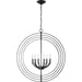 Progress Lighting Equinox Collection Black Six-Light Sphere Pendant (P3889-31)