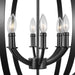 Progress Lighting Equinox Collection Black Six-Light Sphere Pendant (P3889-31)