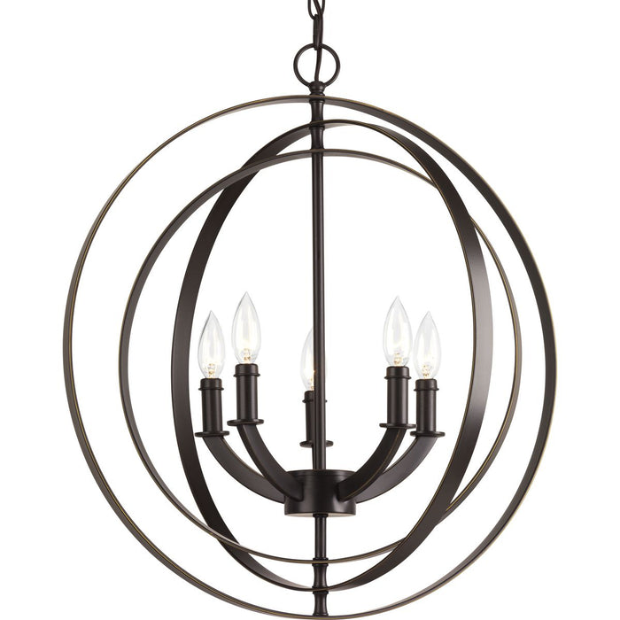 Progress Lighting Equinox Collection Five-Light Chandelier (P3841-20)