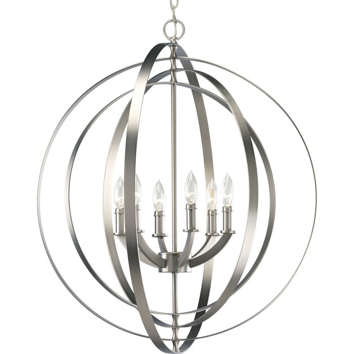 Progress Lighting Equinox Collection Six-Light Foyer Pendant (P3889-126)