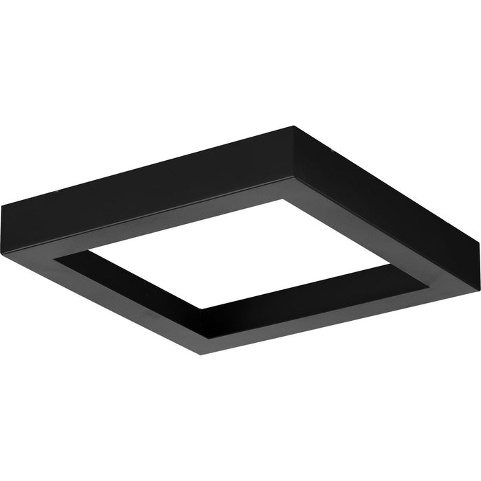 Progress Lighting Everlume Collection Black 7 Inch Edgelit Square Trim Ring (P860053-031)