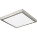 Progress Lighting Everlume Collection Brushed Nickel 11 Inch Edgelit Square Trim Ring (P860054-009)