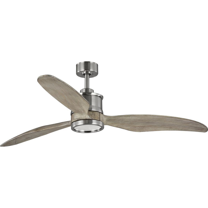 Progress Lighting Farris Collection Three-Blade Carved Wood 60 Inch Ceiling Fan 3000K (P250002-009-30)