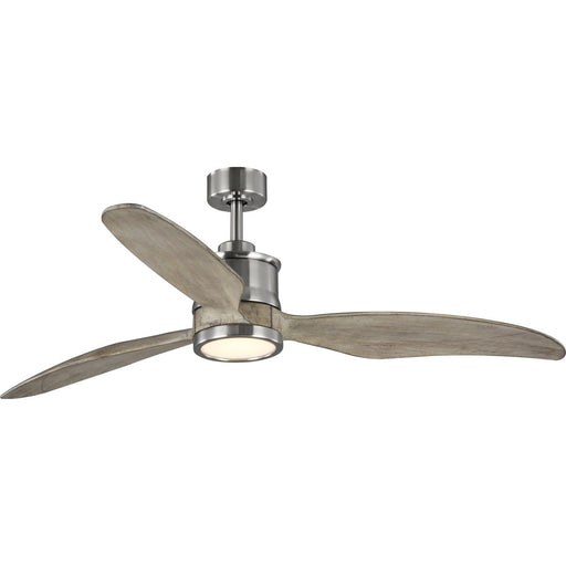 Progress Lighting Farris Collection Three-Blade Carved Wood 60 Inch Ceiling Fan 3000K (P250002-009-30)