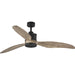 Progress Lighting Farris Collection Three-Blade Carved Wood 60 Inch Ceiling Fan 3000K (P250002-143-30)