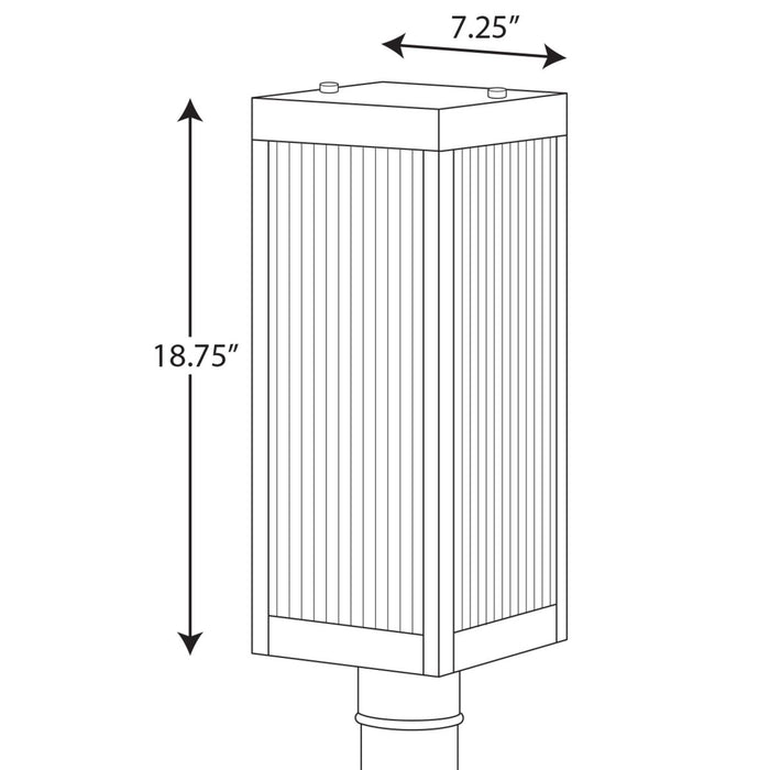 Progress Lighting Felton Collection Black One-Light Post Lantern (P540024-031)