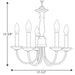 Progress Lighting Five-Light Chandelier In Brushed Nickel (P4009-09)