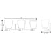 Progress Lighting Fleet Collection Three-Light Bath And Vanity (P2167-09)