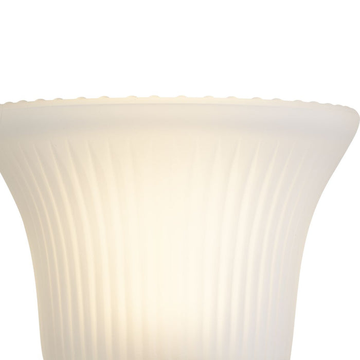 Progress Lighting Fluted Glass Collection One-Light Bath And Vanity (P3287-09ET)