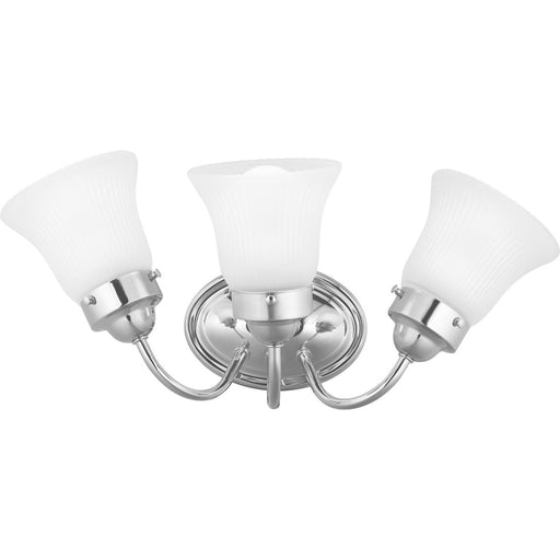 Progress Lighting Fluted Glass Collection Three-Light Bath And Vanity (P3289-15ET)