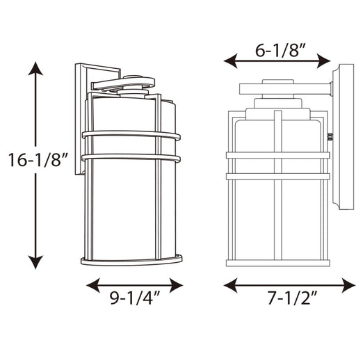Progress Lighting Format Collection One-Light Large Wall Lantern (P6064-31)