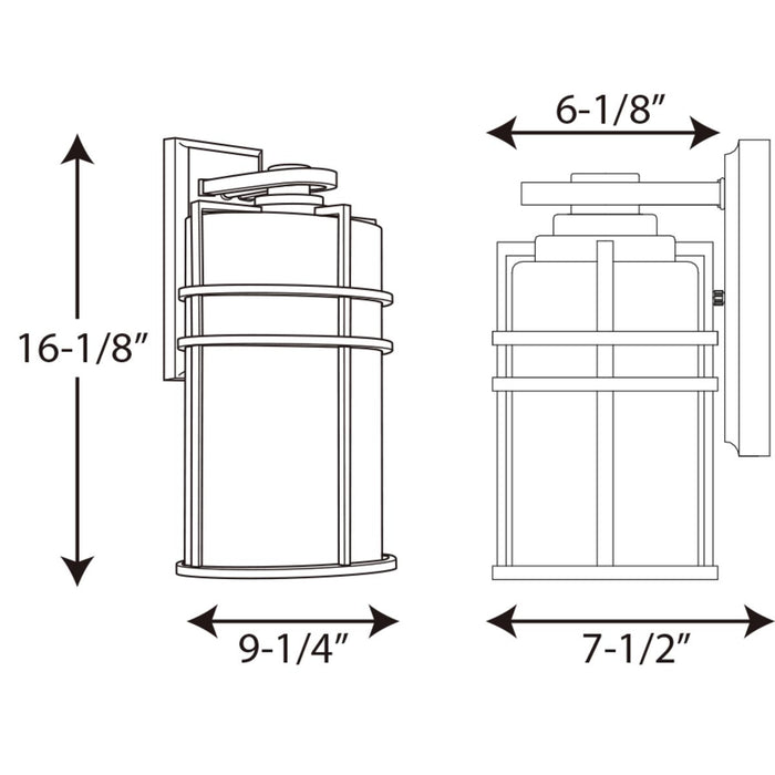 Progress Lighting Format Collection One-Light Large Wall Lantern (P6064-31)