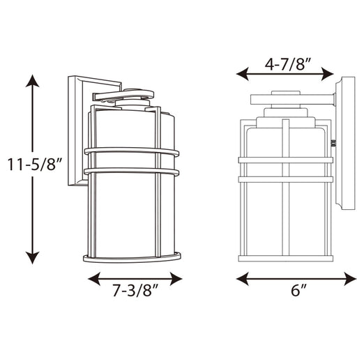 Progress Lighting Format Collection One-Light Medium Wall Lantern (P6063-31)
