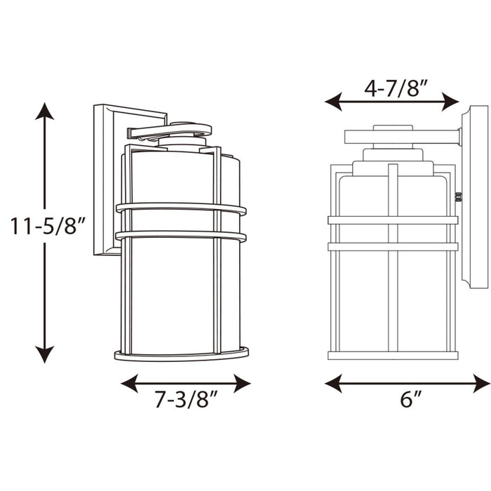 Progress Lighting Format Collection One-Light Medium Wall Lantern (P6063-31)