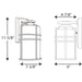 Progress Lighting Format Collection One-Light Medium Wall Lantern (P6063-31)