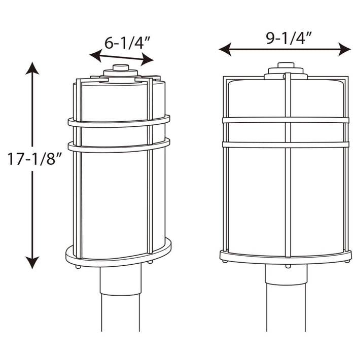 Progress Lighting Format Collection One-Light Post Lantern (P6428-31)