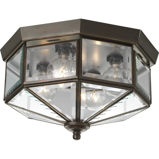 Progress Lighting Four-Light Beveled Glass 11-1/8 Inch Close-To-Ceiling (P5789-20)