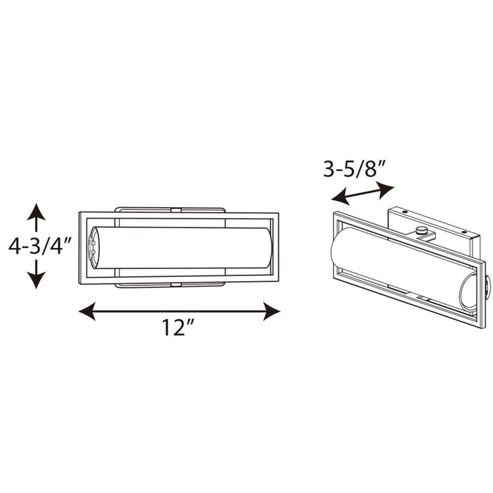 Progress Lighting Frame LED Collection 12 Inch Linear Vanity Light 3000K (P2781-0930K9)