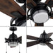 Progress Lighting Freestone Collection 6.5W 5-Blade Ceiling Fan With Light Antique Bronze (P250095-020-WB)