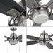 Progress Lighting Freestone Collection 6.5W 5-Blade Ceiling Fan With Light Brushed Nickel (P250095-009-WB)