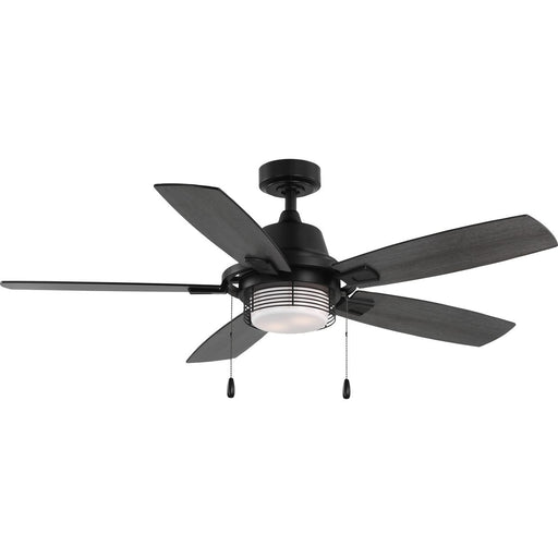 Progress Lighting Freestone Collection 6.5W 5-Blade Ceiling Fan With Light Matte Black (P250095-31M-WB)