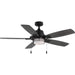 Progress Lighting Freestone Collection 6.5W 5-Blade Ceiling Fan With Light Matte Black (P250095-31M-WB)