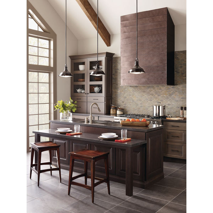 Progress Lighting Fresnel Lens Collection 12 Inch One-Light LED Pendant 3000K (P5188-10830K9)