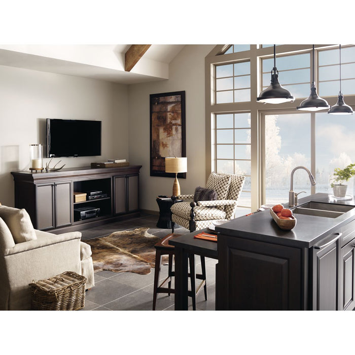 Progress Lighting Fresnel Lens Collection 12 Inch One-Light LED Pendant 3000K (P5188-10830K9)