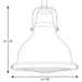 Progress Lighting Fresnel Lens Collection One-Light Mini-Pendant (P5050-09)