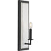 Progress Lighting Galloway Collection One-Light 18 Inch Matte Black Modern Farmhouse Wall Bracket With Distressed White Accents (P710109-31M)