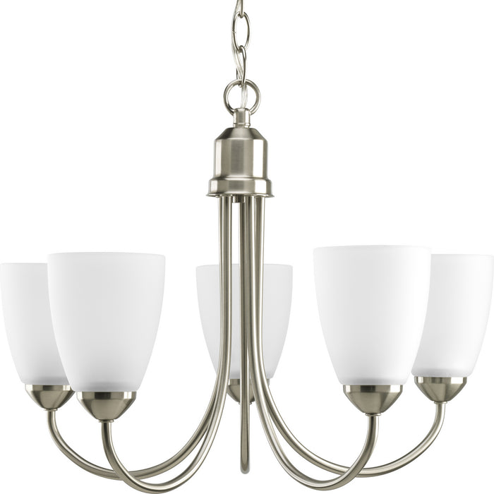 Progress Lighting Gather Collection Five-Light Chandelier (P4441-09)