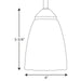 Progress Lighting Gather Collection One-Light Mini-Pendant (P5113-09)