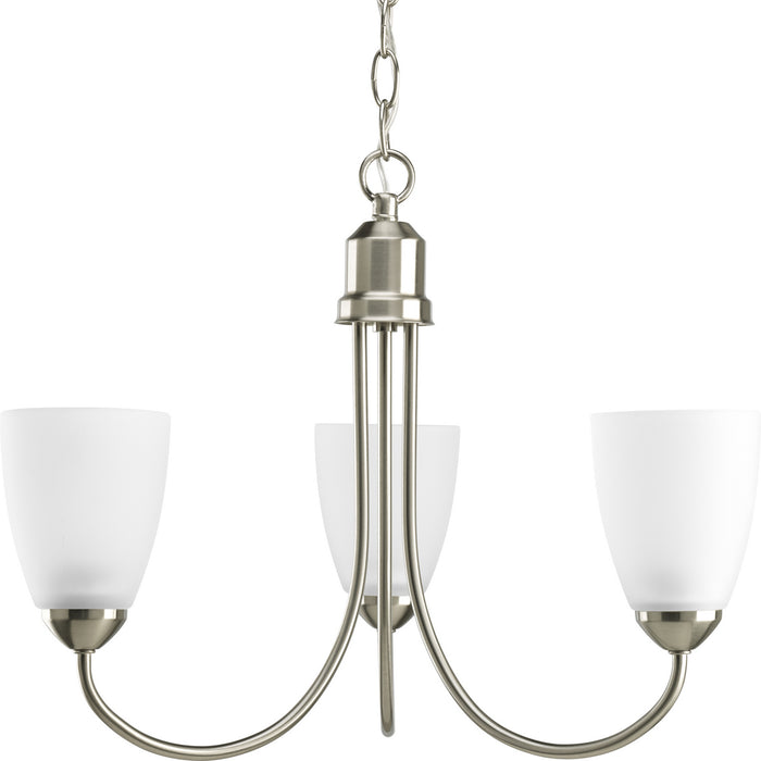 Progress Lighting Gather Collection Three-Light Chandelier (P4440-09)