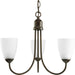 Progress Lighting Gather Collection Three-Light Chandelier (P4440-20)