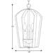 Progress Lighting Gather Collection Three-Light Foyer Pendant (P3928-09)