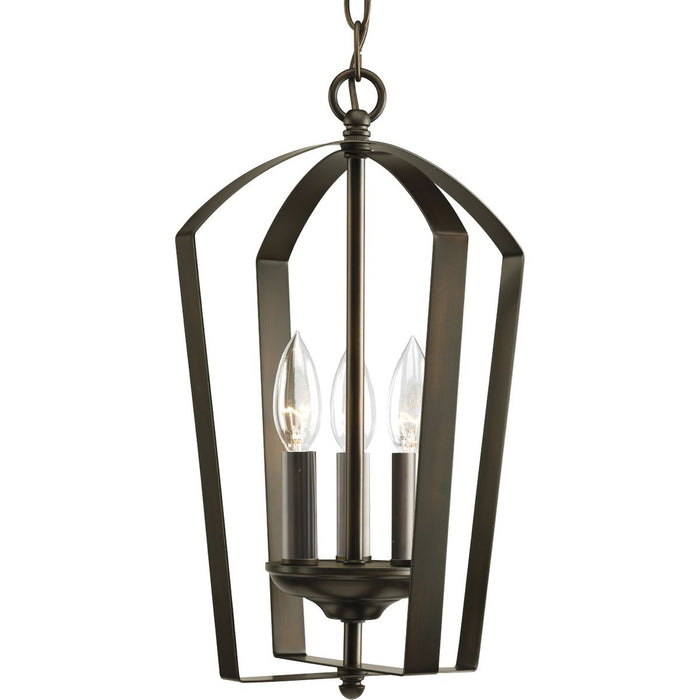 Progress Lighting Gather Collection Three-Light Foyer Pendant (P3928-20)