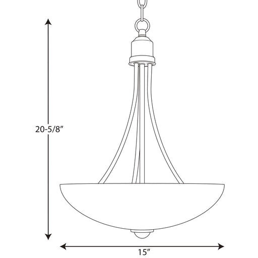 Progress Lighting Gather Collection Two-Light Foyer Pendant (P3914-09)