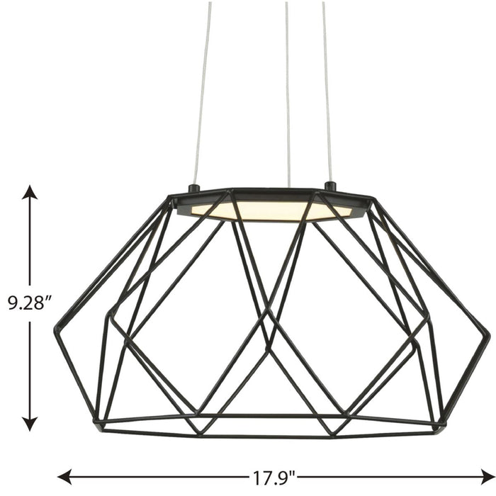 Progress Lighting Geodesic Collection LED 28W Hanging Pendant (P500319-031-30)