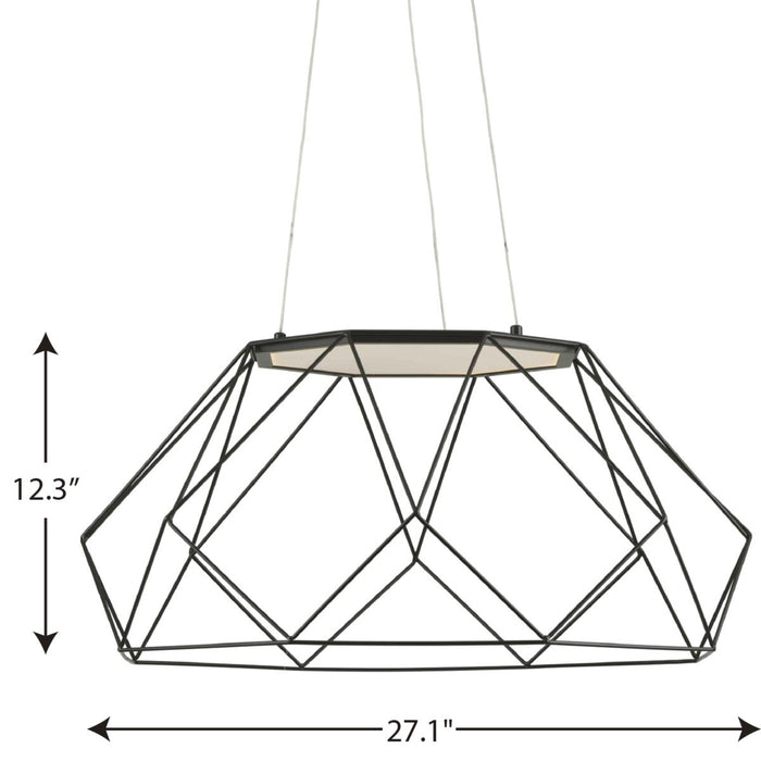 Progress Lighting Geodesic Collection LED 38W Hanging Pendant (P500320-031-30)