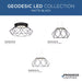 Progress Lighting Geodesic LED Collection 30W LED Flush Mount Matte Black (P350229-31M-30)
