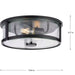 Progress Lighting Gilliam Collection 15W Two-Light Flush Mount Matte Black (P350253-31M)