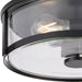 Progress Lighting Gilliam Collection 15W Two-Light Flush Mount Matte Black (P350253-31M)